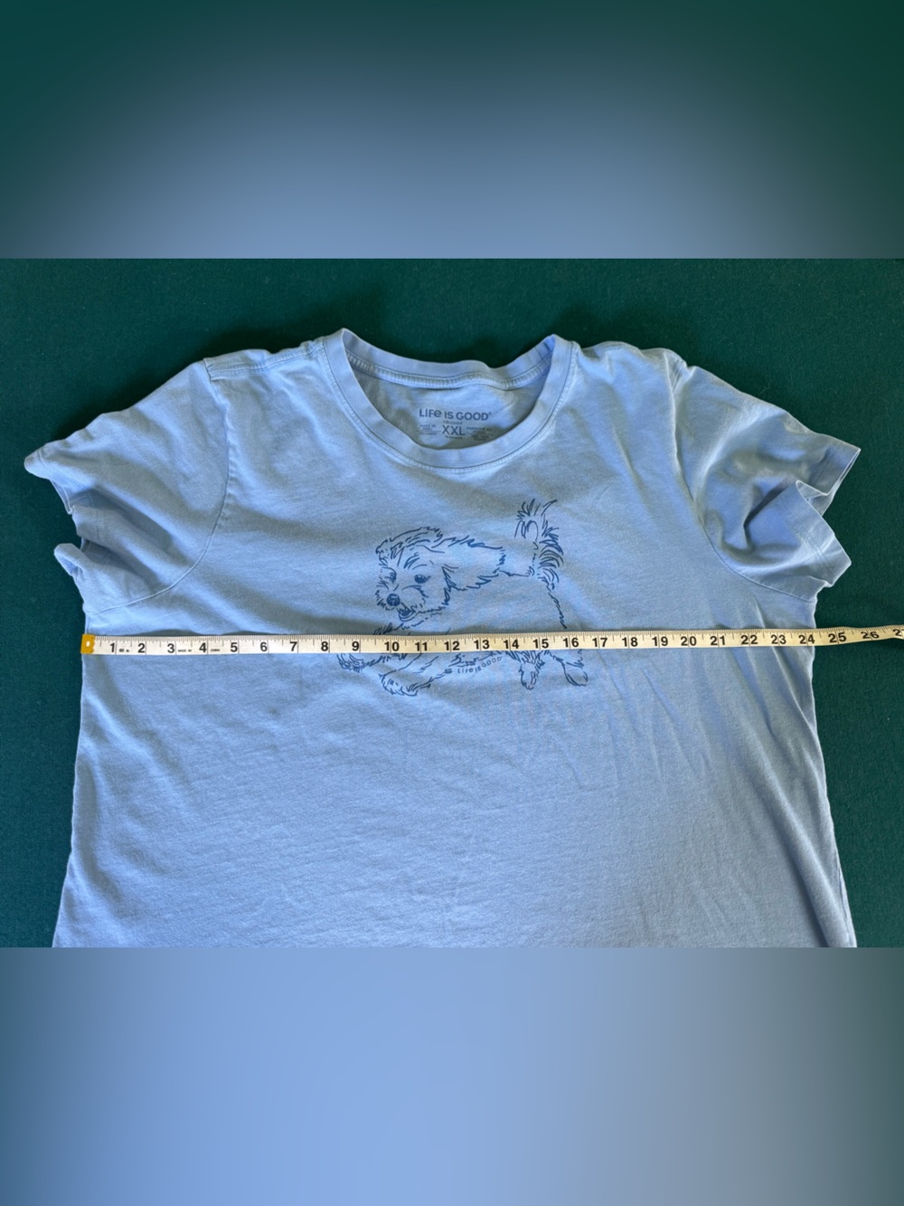Life Is Good Women’s Flying Doodle Short Sleeve Crusher Tee Blue Size XXL - Picture 6 of 9